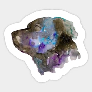 Galaxy Dog Sticker